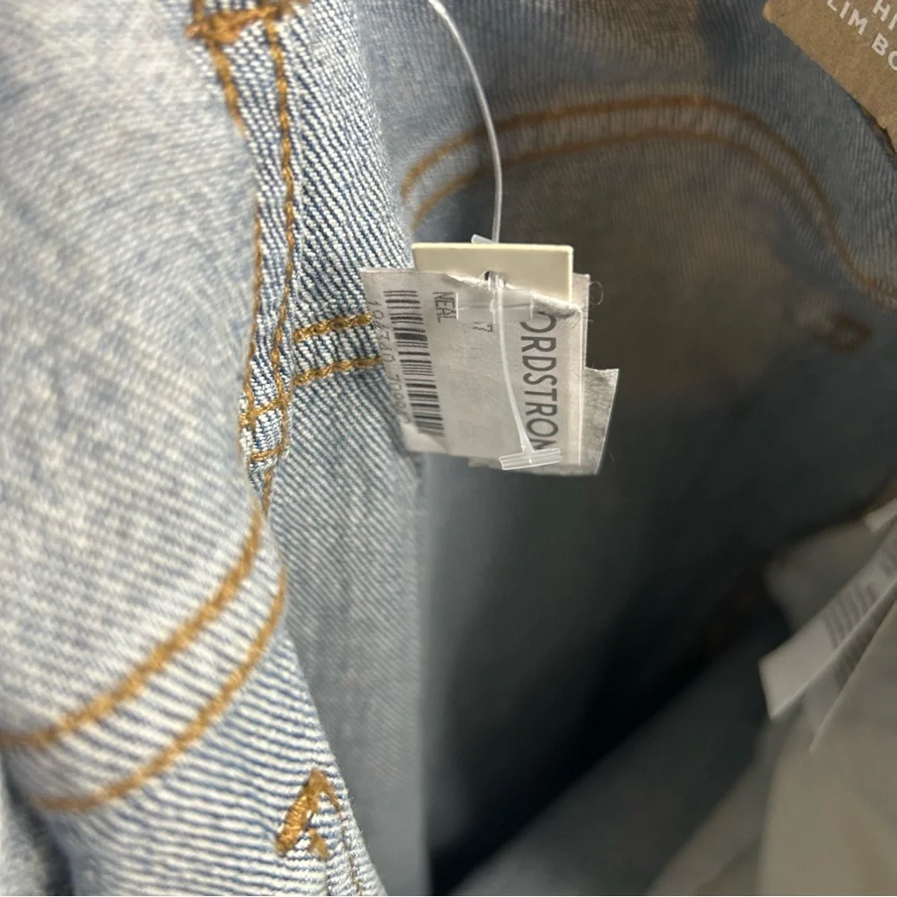 NWT Madewell The High Rise Slim Boyjean 26